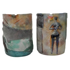 Napoleone Martinuzzi 'Adam & Eve' Scavo Sconces Pair for Cenedese, 1953-1958