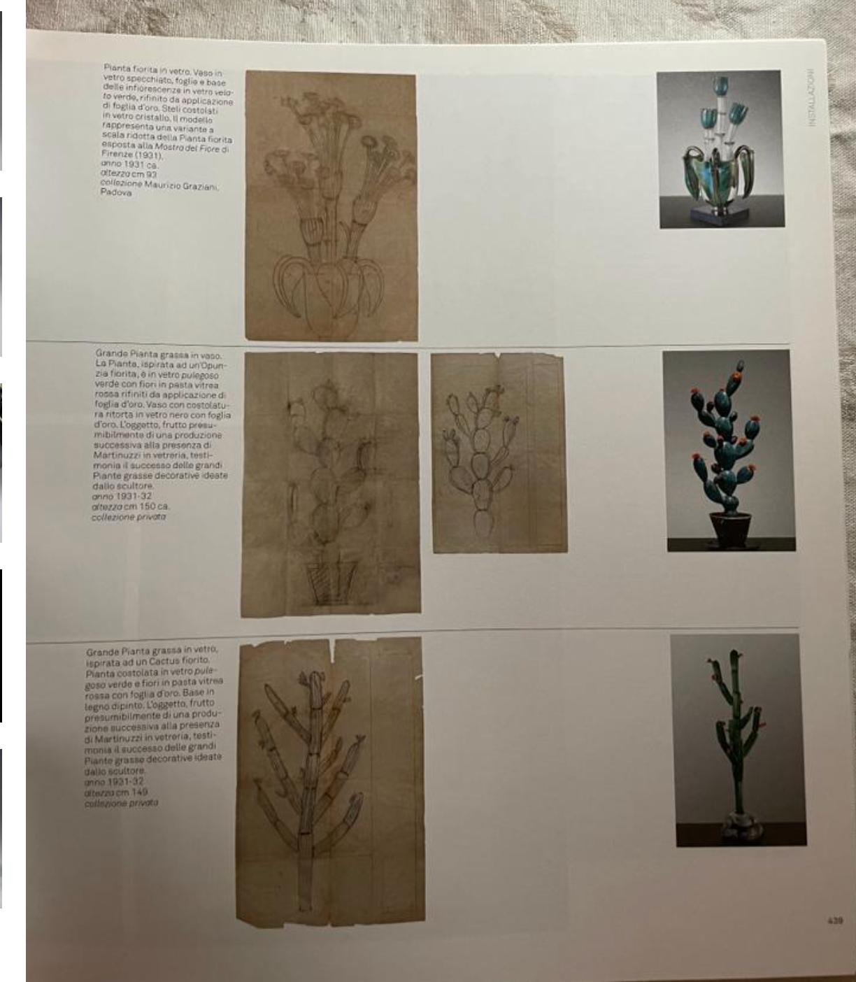 Metà XX secolo Napoleone Martinuzzi per Venini, cactus, 1930 ca. in vendita