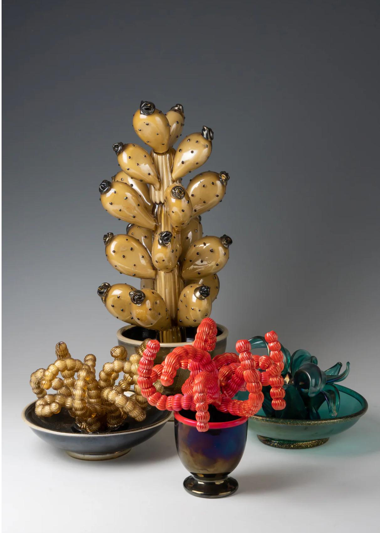 Vetro di Murano Napoleone Martinuzzi per Venini, cactus, 1930 ca. in vendita