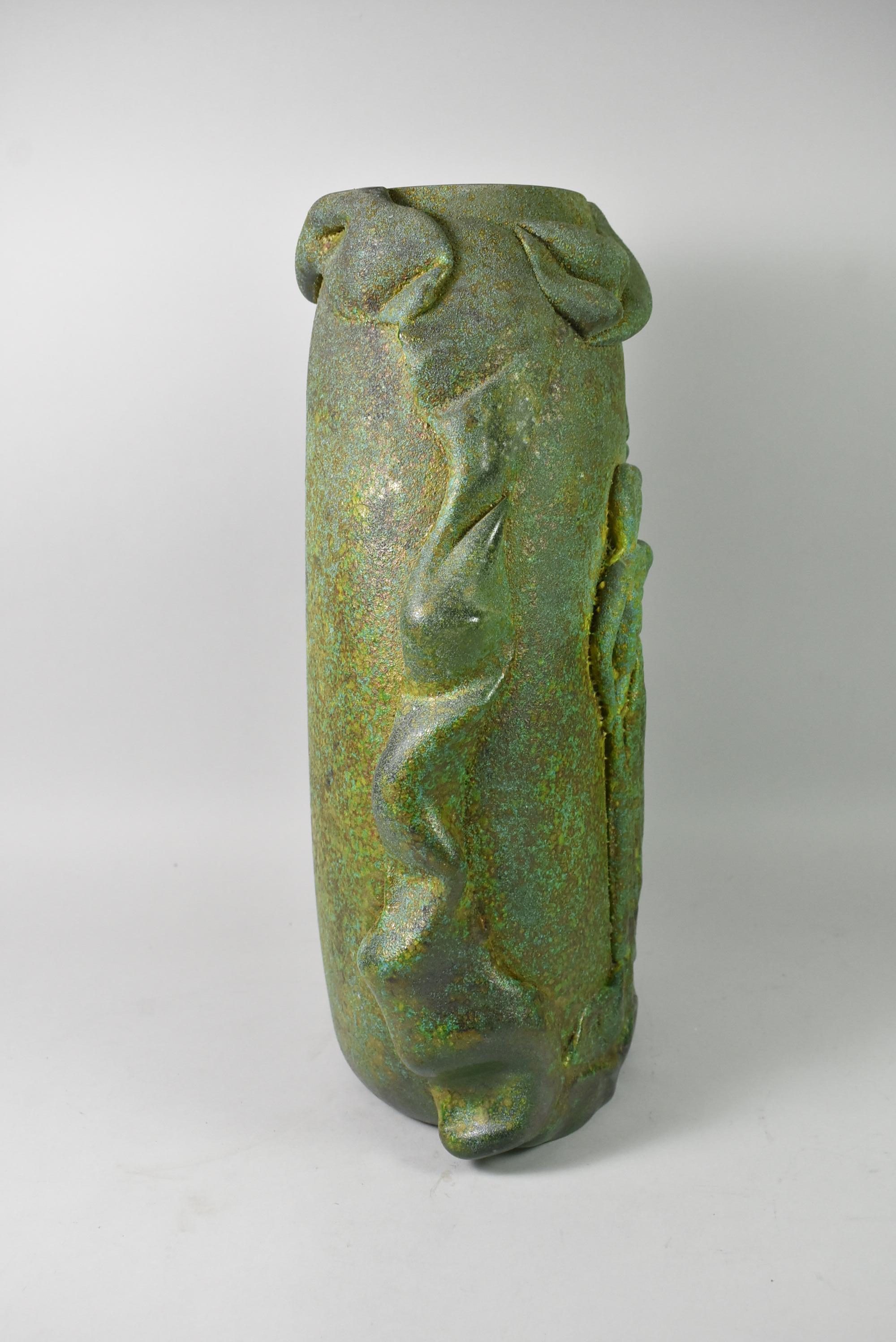 Milieu du XXe siècle Vase italien Napoleone Martinuzzi pour Cenedese en vente