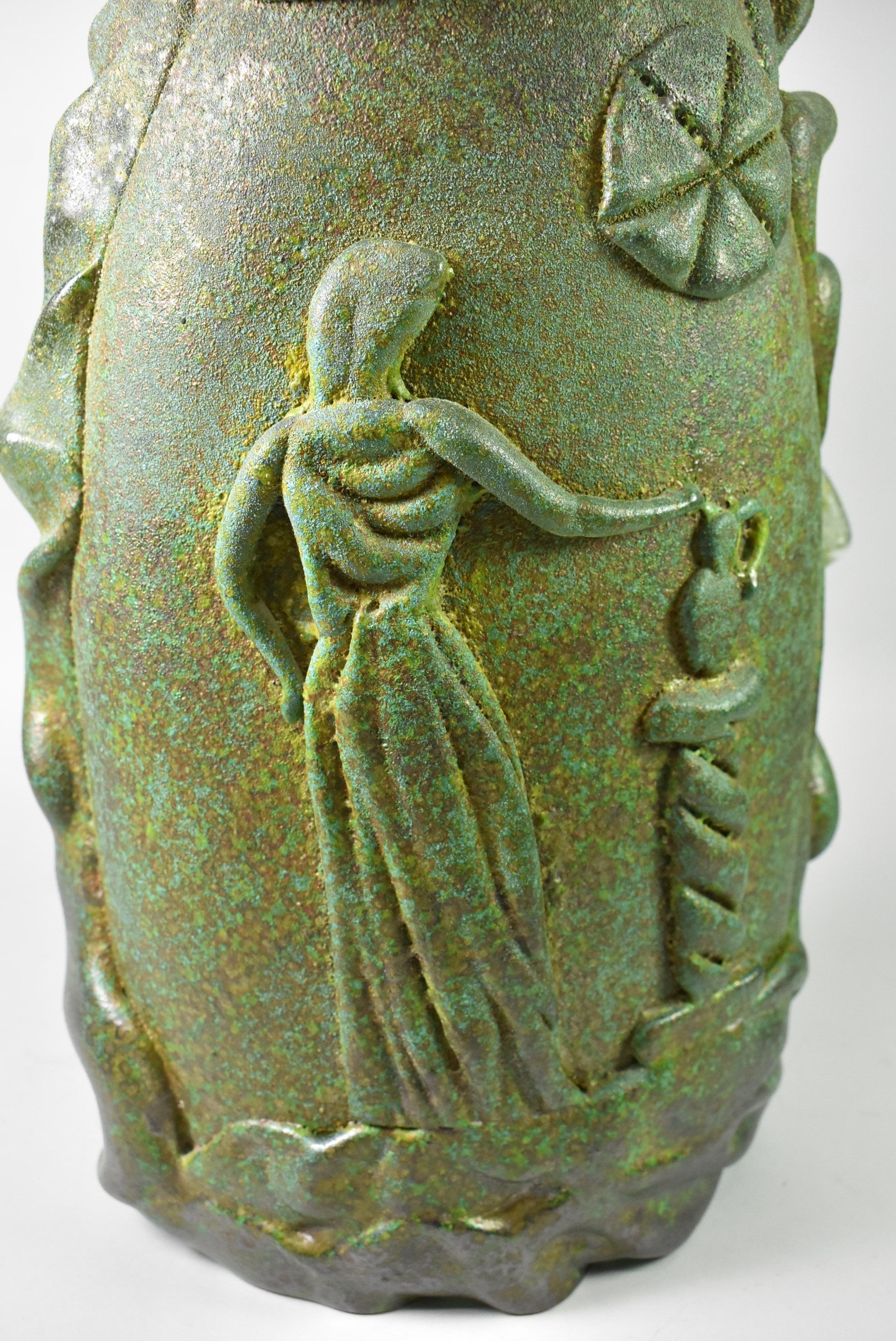Verre Vase italien Napoleone Martinuzzi pour Cenedese en vente