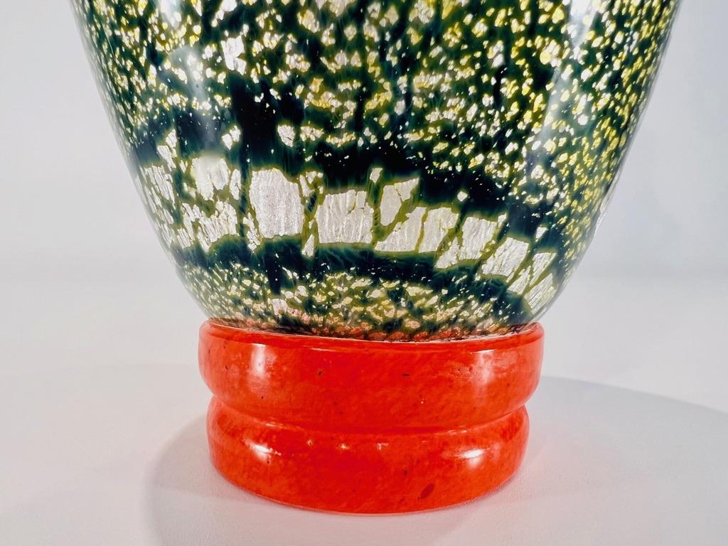 Vaso in vetro di Murano di Napoleone Martinuzzi del 1930 circa, in stile Art Deco. In condizioni buone in vendita a Rio De Janeiro, RJ