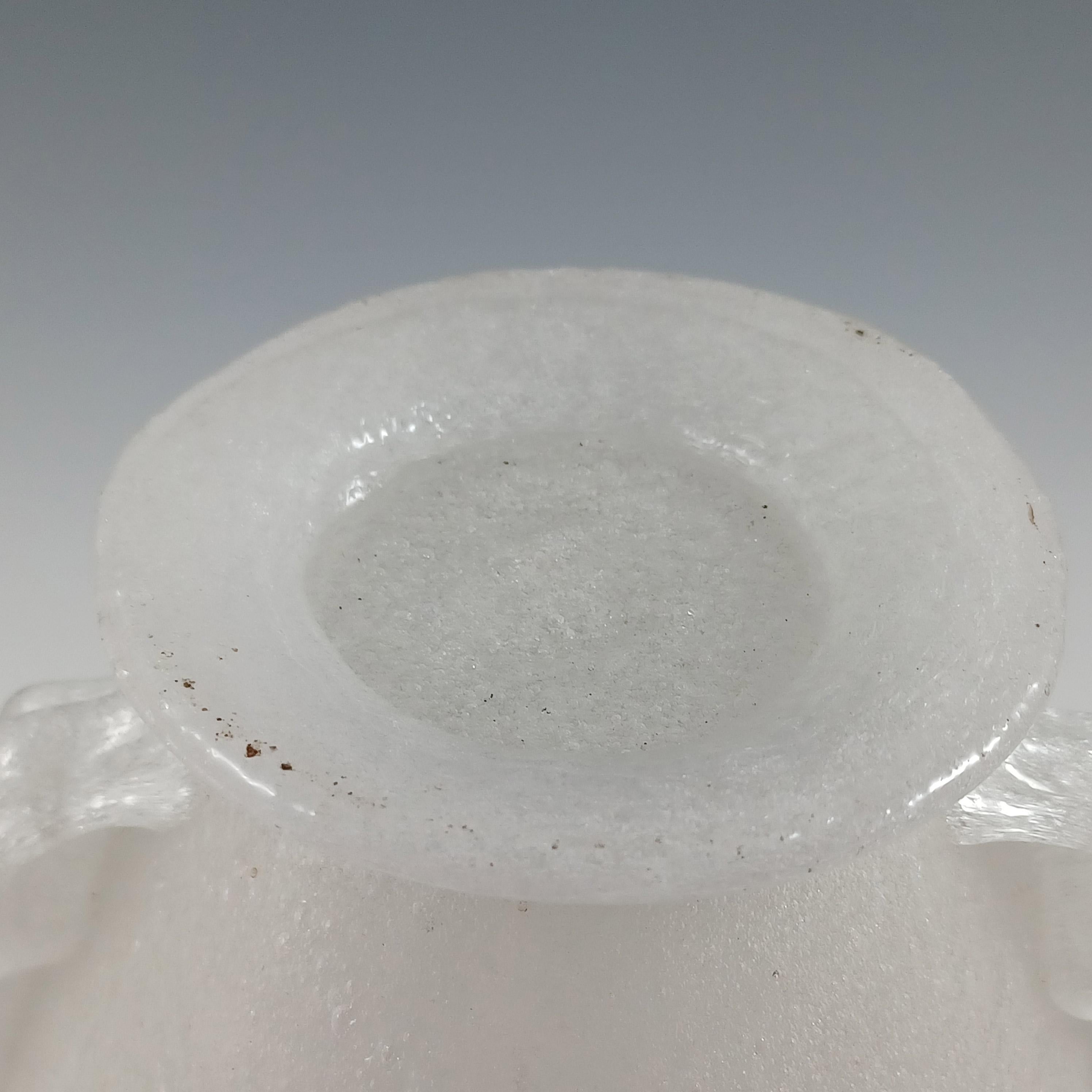 Napoleone Martinuzzi Murano Vintage Pulegoso Glass Vase For Sale 3