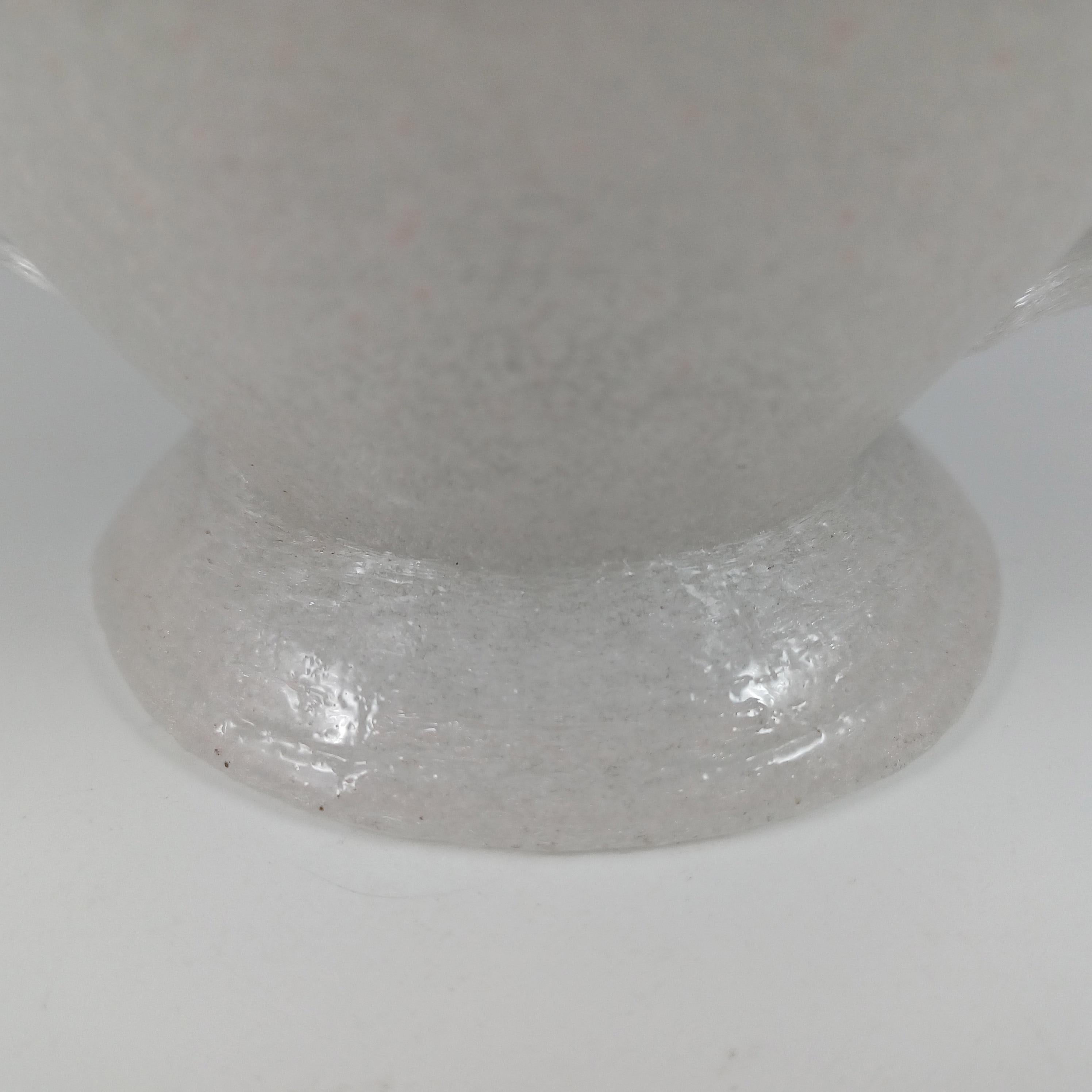 Napoleone Martinuzzi Murano Vintage Pulegoso Glass Vase For Sale 2