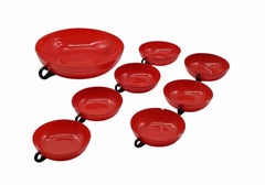 Napoleone Martinuzzi for Venini, Glass Macedonia Set, Italy, 1940s