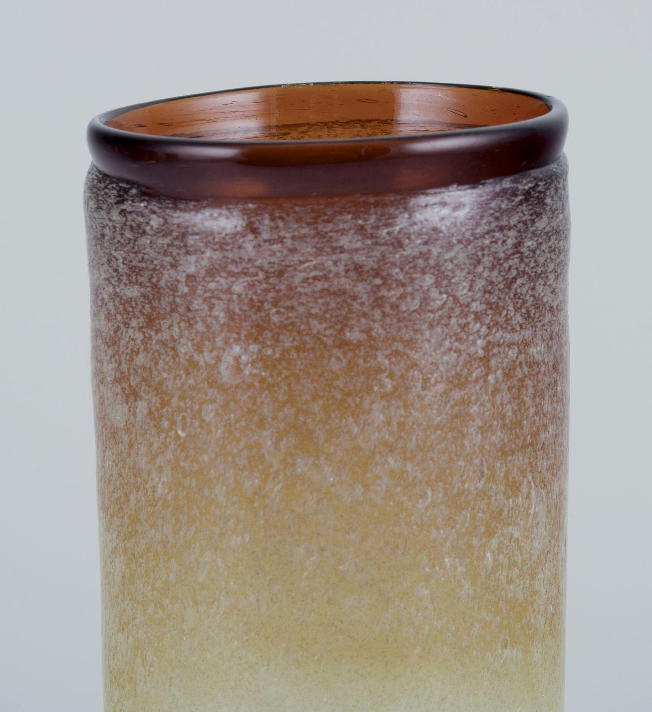Napoleone Martinuzzi, Venini, Murano. Ensemble de six verres hauts en verre d'art. Excellent état - En vente à København, Copenhagen
