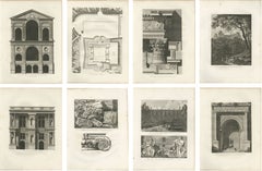 Set di incisioni sull'architettura napoleonica, Piastre dei monumenti di Parigi Baltard - 1803