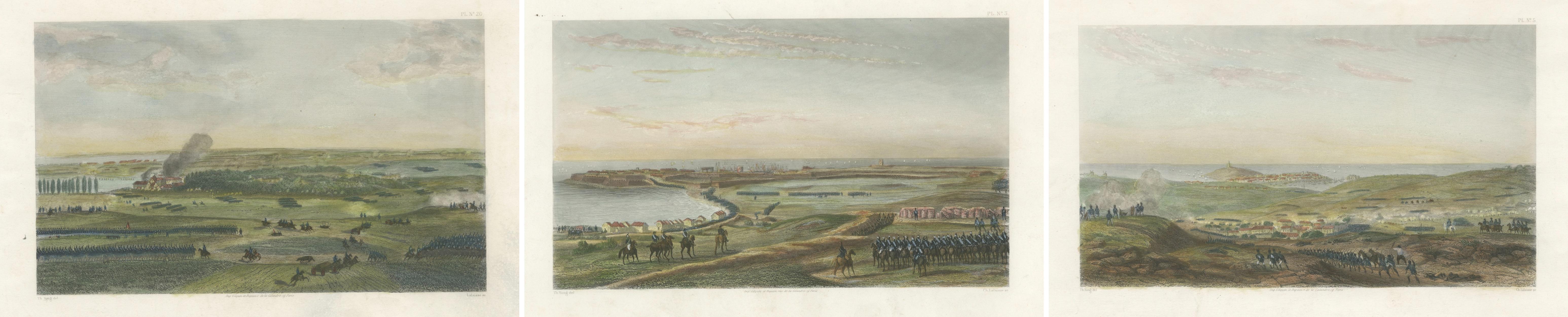 Colección Batallas Napoleónicas: La Coruña, Gaeta y otro combate, 1860 Mediados del siglo XIX en venta