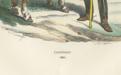 Napoleonic Carabinier 1805, Imperial Guard Heavy Cavalry Print, 1843
