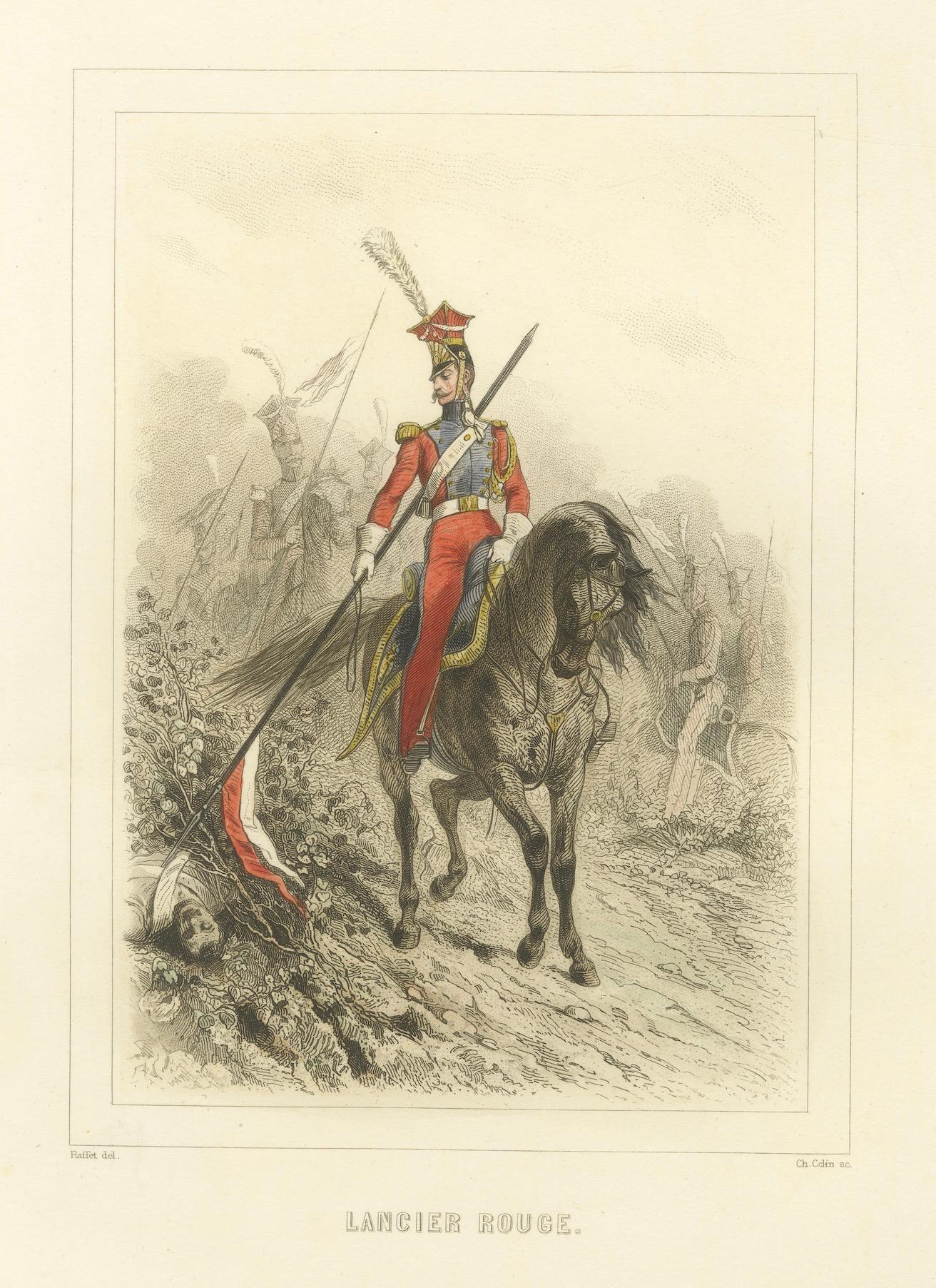 Uniformes de Caballería Napoleónica - Guardia de Honor, Lanceros Holandeses y Polacos, 1859 en Bueno estado para la venta en Langweer, NL