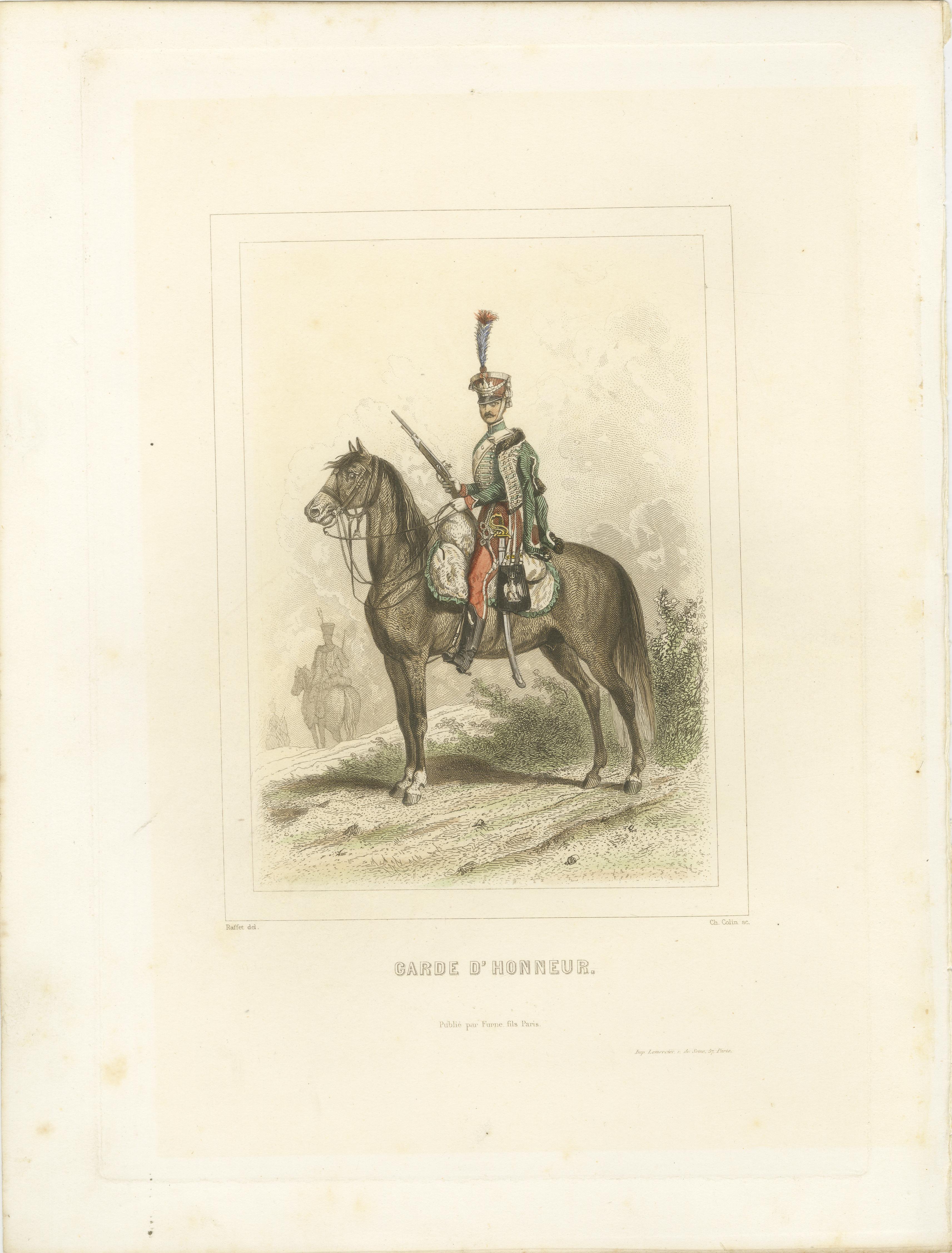 Uniformes de Caballería Napoleónica - Guardia de Honor, Lanceros Holandeses y Polacos, 1859 Papel en venta
