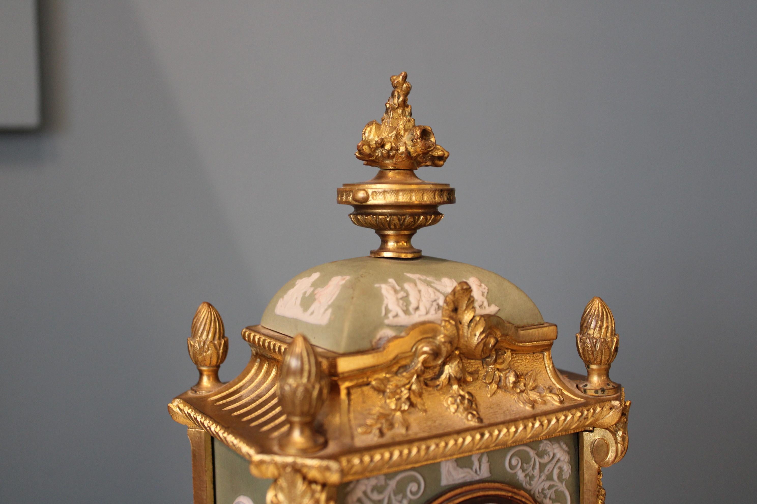 French Napoleonic Clock, France, 19th Century For Sale