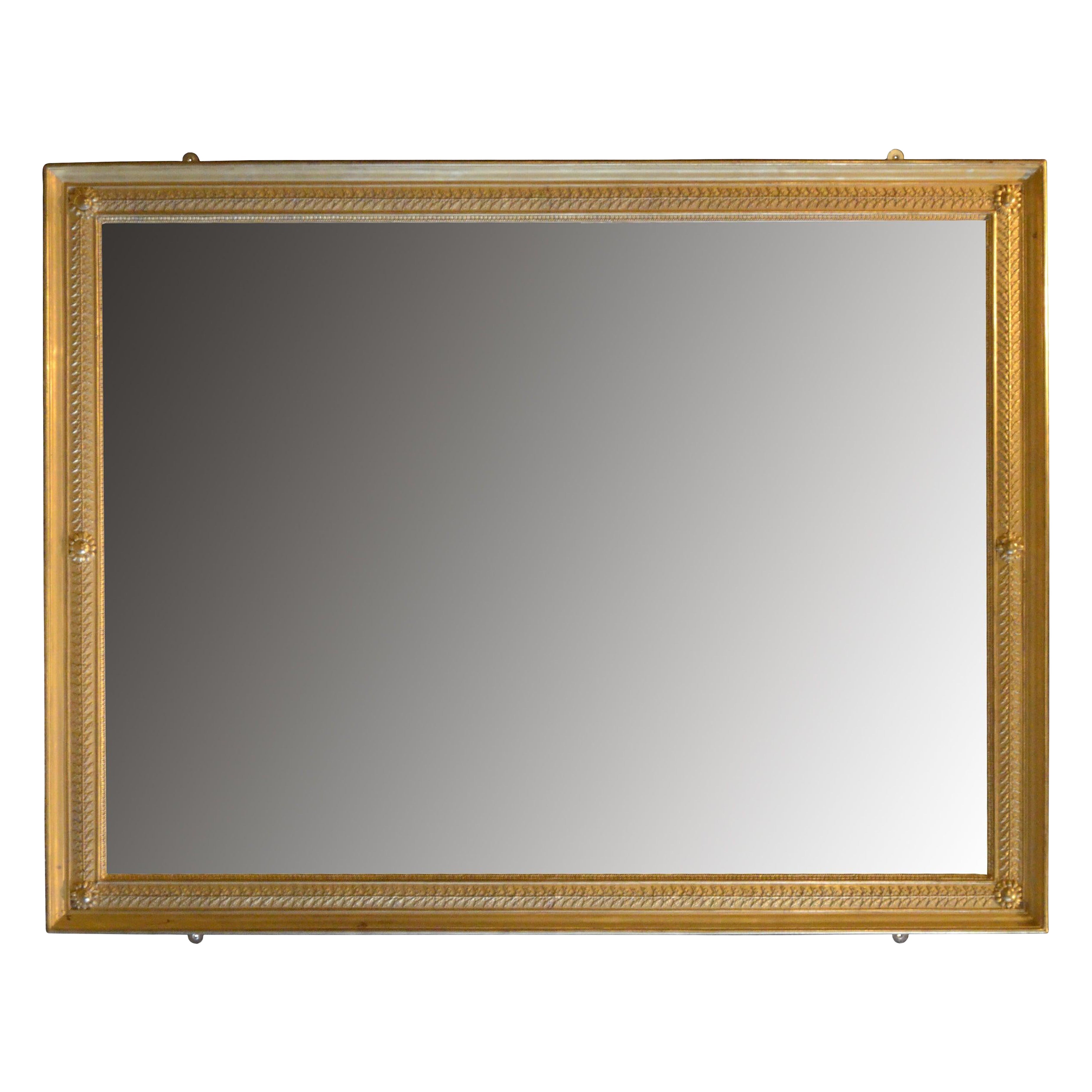 Specchio da parete in legno dorato dell
Impero Napoleonico del 1850 ca.