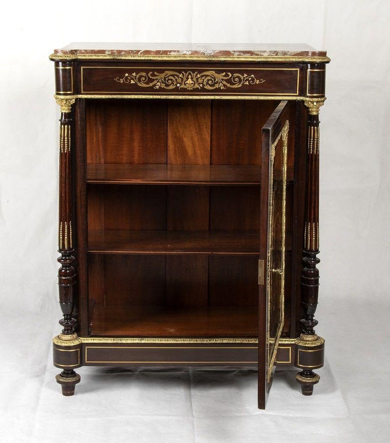 Napoleonic Furniture Piece, Ebonized Wood, Late 19th Century For Sale at 1stdibs