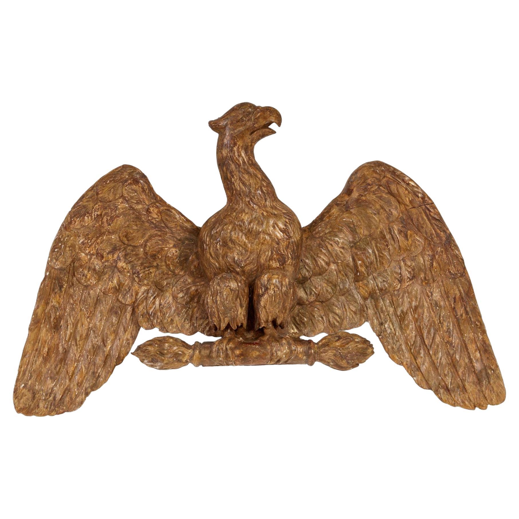 Napoleonic Giltwood Eagle Standard