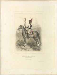 Soldats de la garde napoléonienne - Grenadier, Marin et Porte-drapeau, 1859