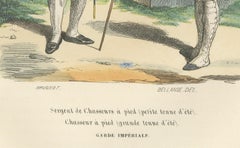 Napoleonic Imperial Guard Chasseurs à Pied Summer Uniform Print c.1843