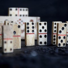 Napoleonic Mid-19th Century Hand Carved Prisoner of War 'POW' Domino Set