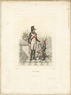 Napoleonic Military Uniforms – French Cavalry, Artillery, and Veteran, 1859