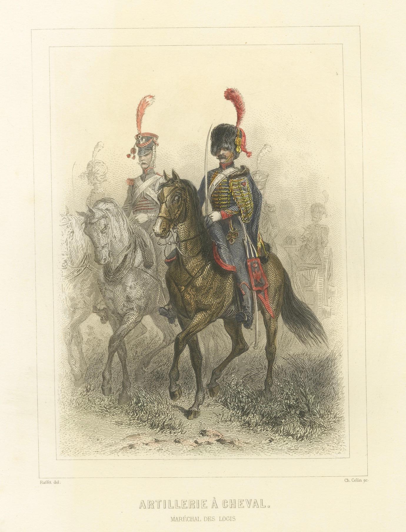 Uniformes militares napoleónicos - Caballería, artillería y veteranos franceses, 1859 en venta 2
