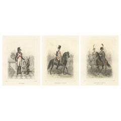 Uniformes militaires napoléoniens - Cavalerie, artillerie et vétérans français, 1859