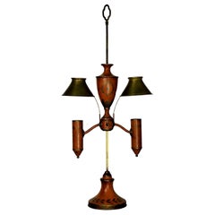 Napoleonic Revival Orange Tole Desk Lamp
