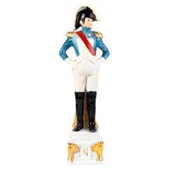 Napoleonic Soldier Fine 24KT Gold Porcelain Figure 