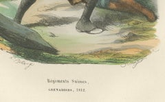 Grenadier suisse napoléonien, Régiments Suisses 1812 - Gravure de la garde impériale, 1843