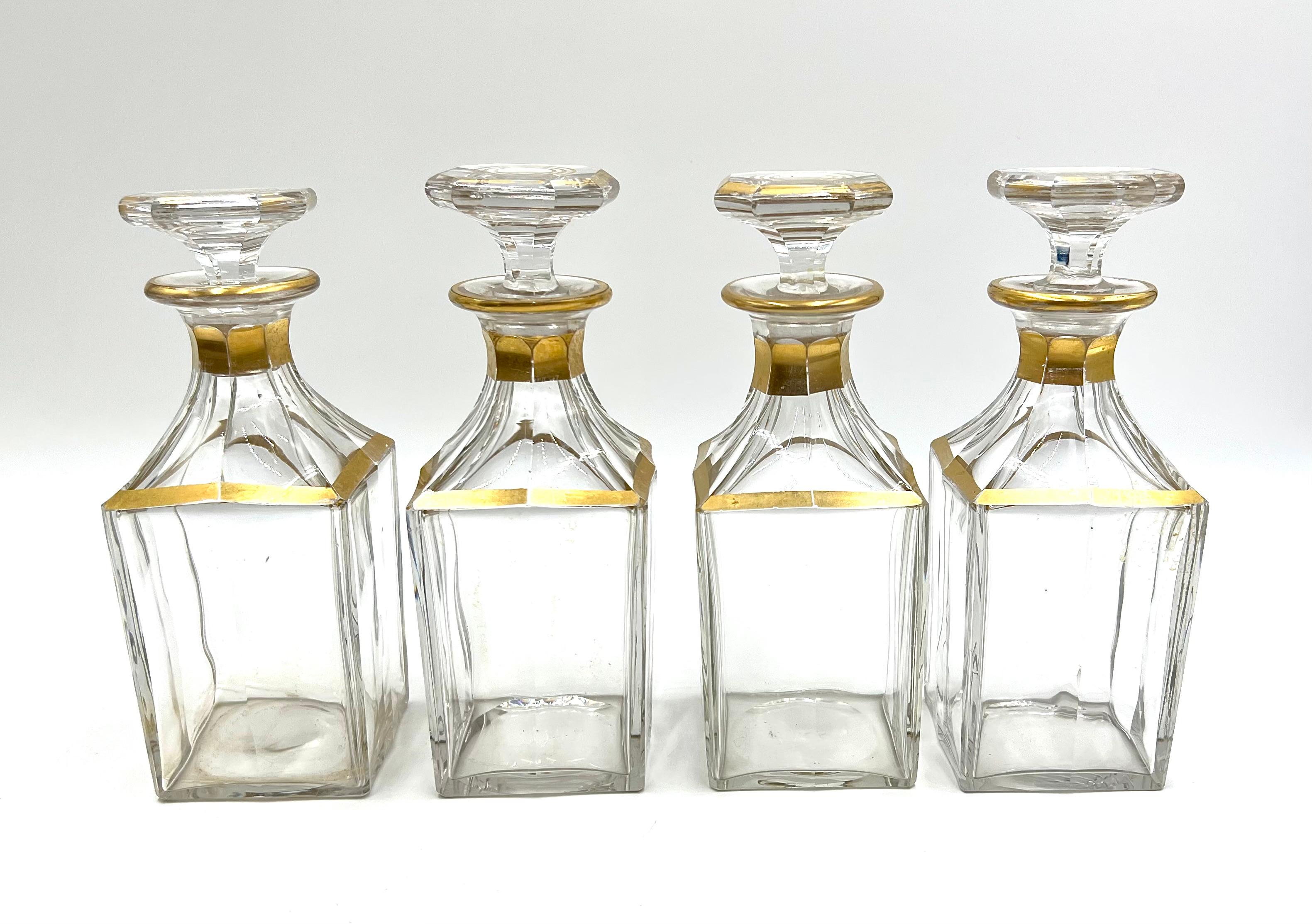 XIXe siècle Cabinet à liqueurs Napoléonien Tantalus, 19ème siècle en vente