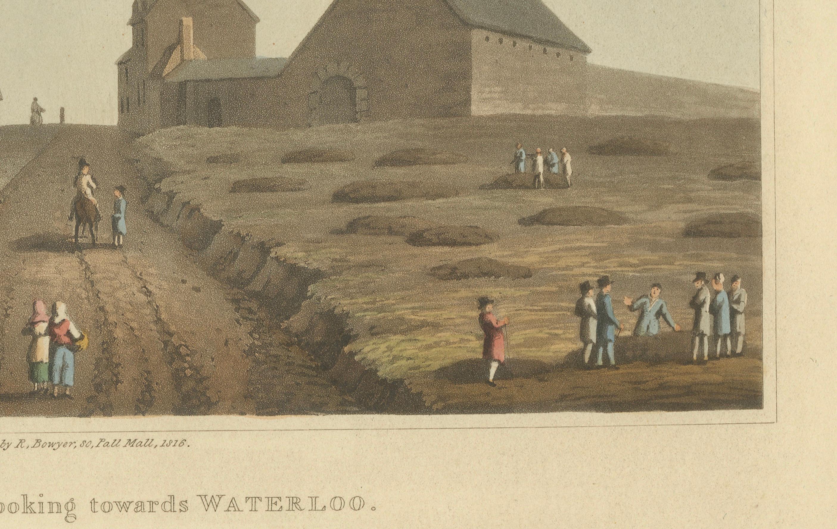 Napoleon’s Battlefields: Views of Les Quatre Bras and La Belle Alliance, 1815 In Good Condition For Sale In Langweer, NL