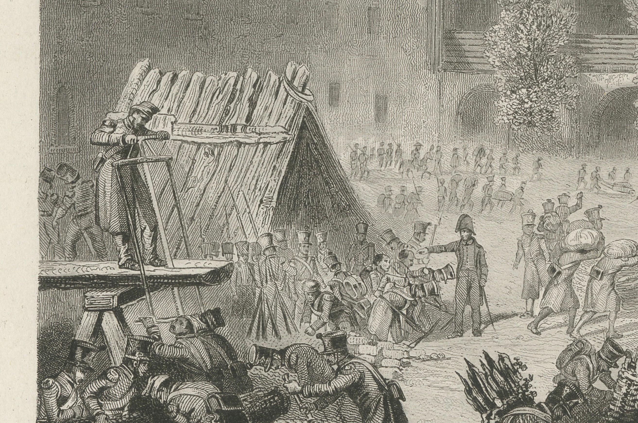 Defense of Burgos Castle, October 1812 - Historical Battle Engraving by A. Sandoz

Detailed description:  This dramatic etching, 