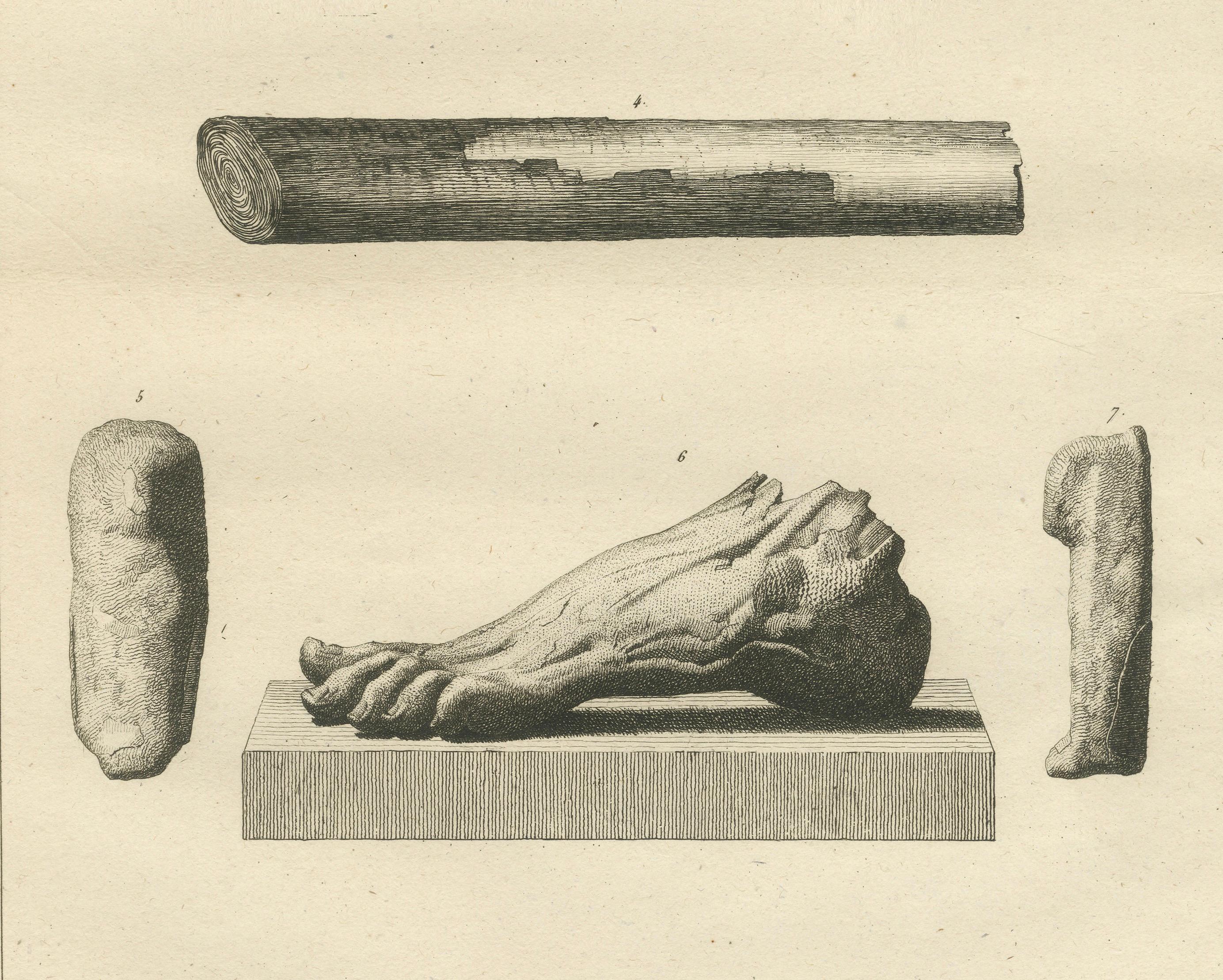 Napoleon’s Egypt: Ancient Artefacts and Sculptural Fragments, 2 Engravings, 1802