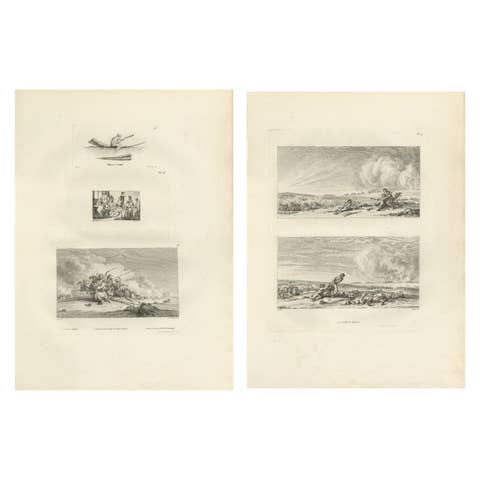 Napoleon’s Egyptian Campaign Battle Scenes – Denon Voyage Egypt Engravings 1802