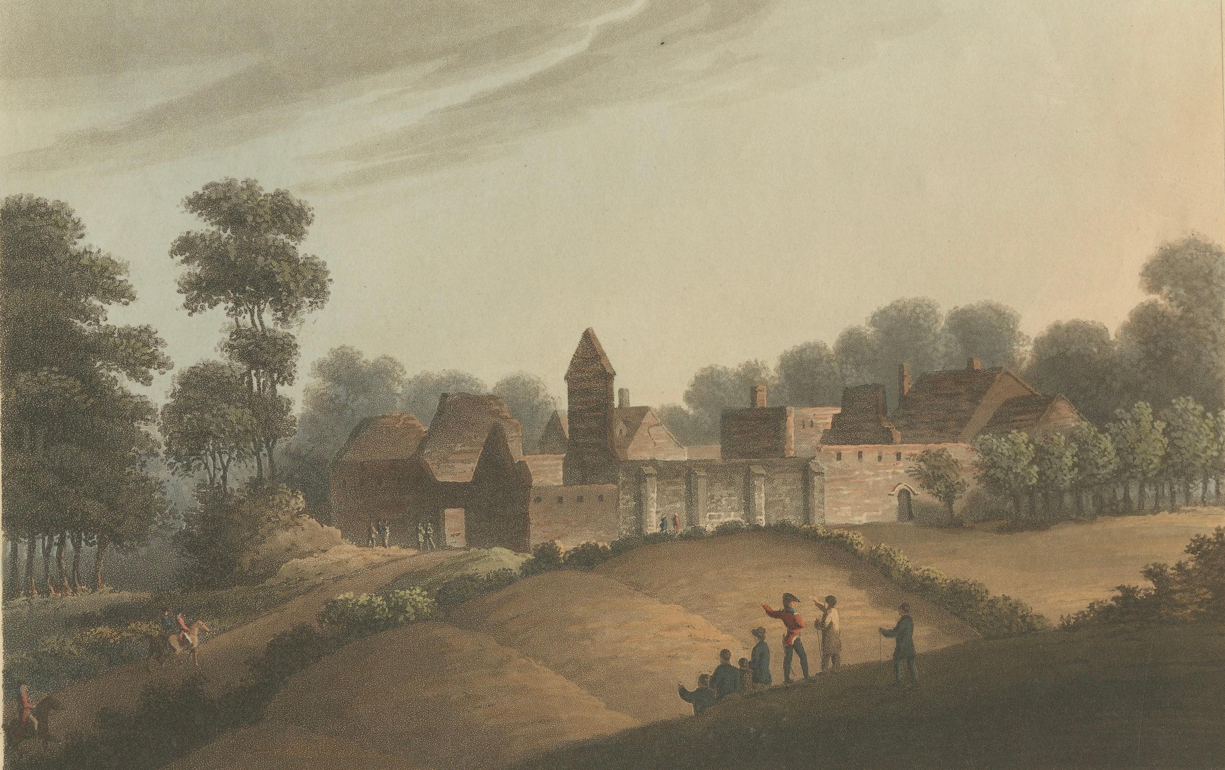 Paper Napoleon’s Last Stand: Views of Hougoumont and La Haye Sainte After Waterloo For Sale