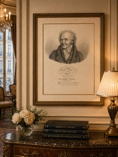 Napoleon’s Louvre Director Vivant Denon – French Empire Portrait Engraving c1820