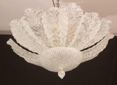 Napoli, Italienische Murano Glas Deckenleuchte oder Flush Mount, 1970er Jahre