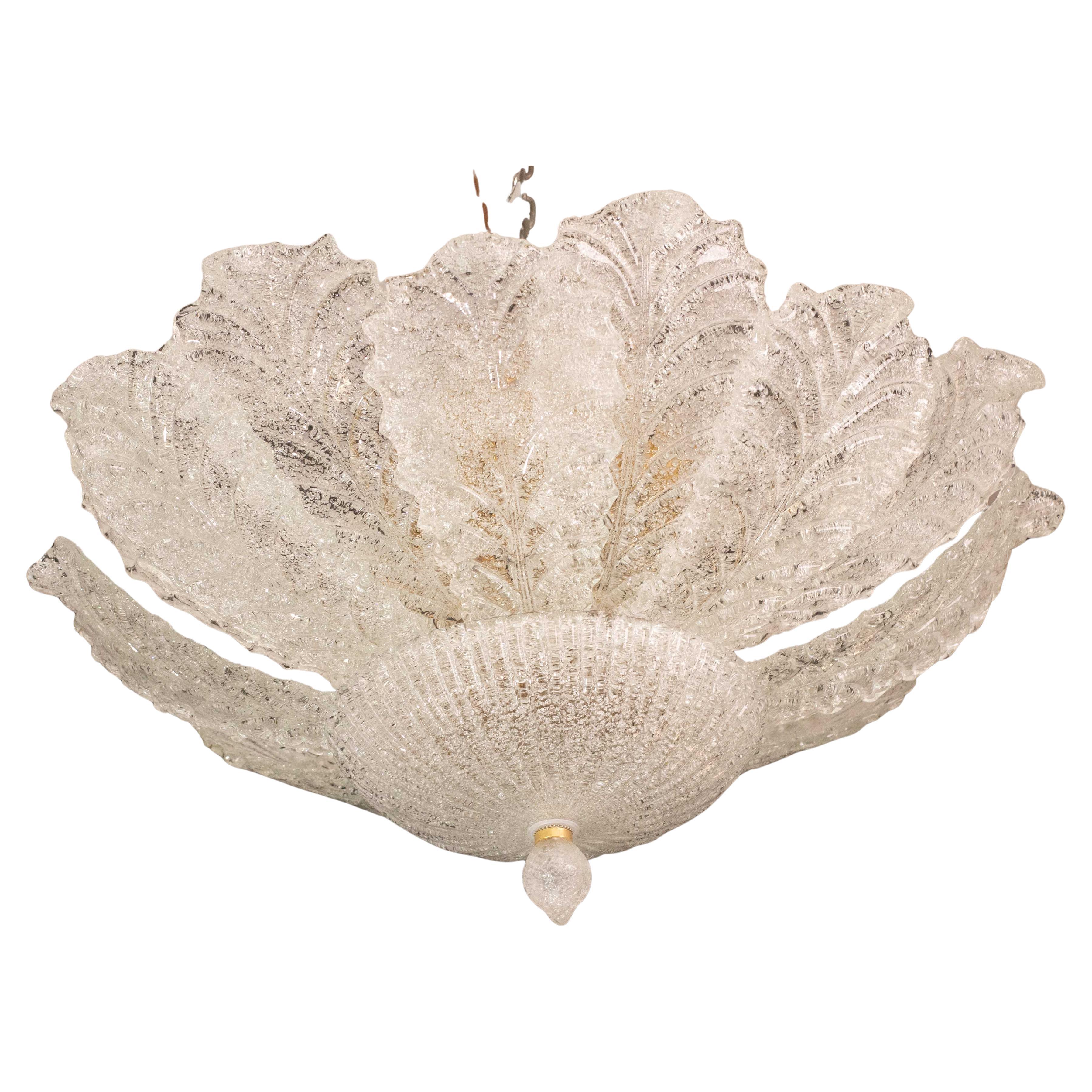 Napoli, Italian Murano Glass Ceiling Light or Flush Mount, 1970s