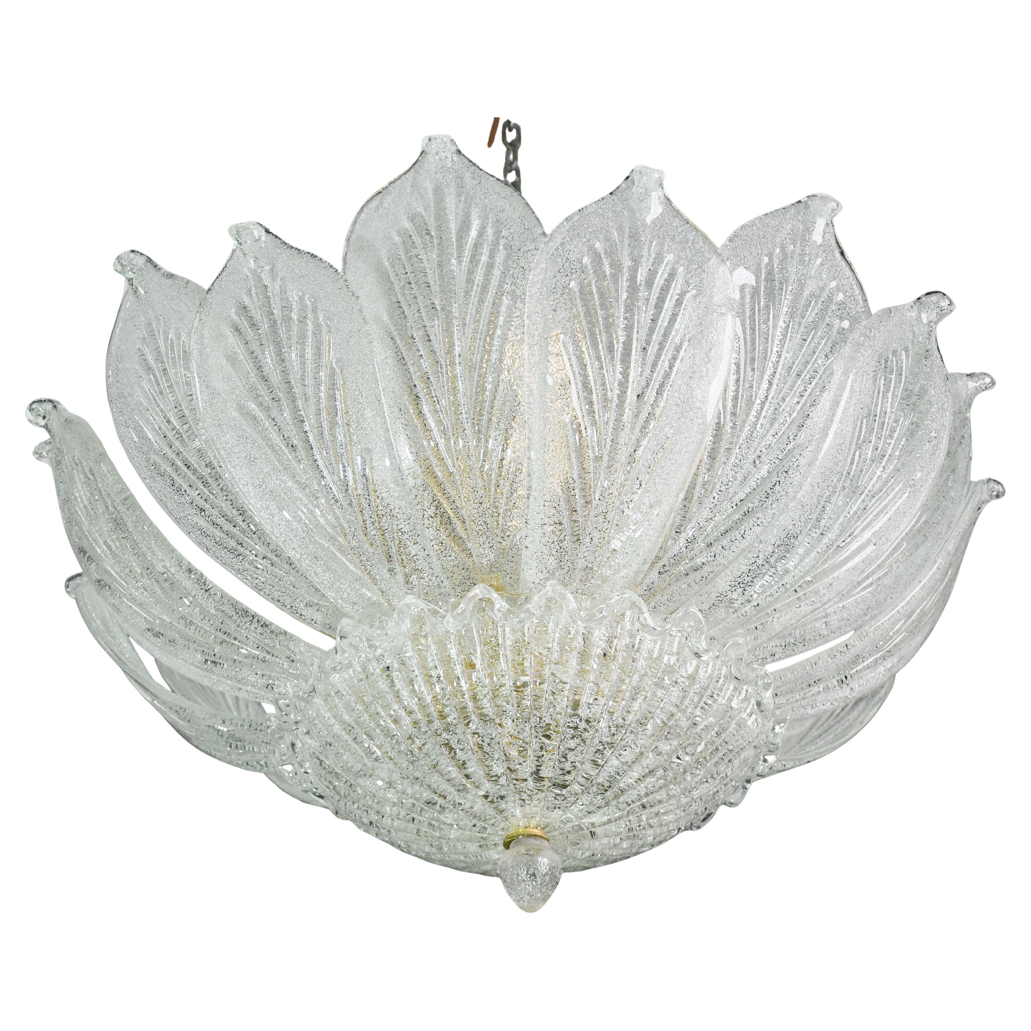 Napoli, Italian Murano Glass Ceiling Light or Flush Mount, 1970s For Sale