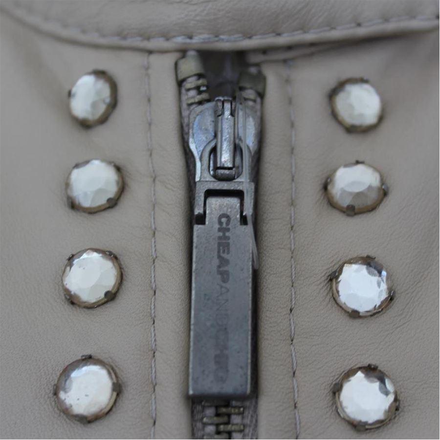 Brown Moschino Nappa jacket size 42 For Sale
