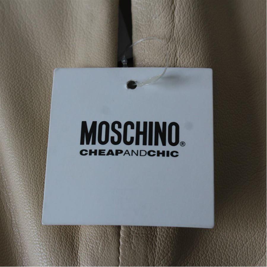 Gray Moschino Nappa skirt size 40 For Sale
