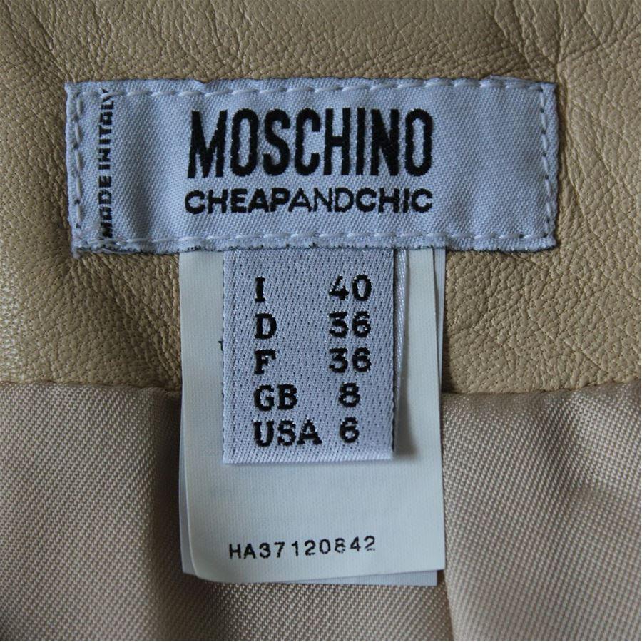 Moschino Nappa skirt size 40 In Excellent Condition For Sale In Gazzaniga (BG), IT