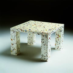 MEMPHIS "NARA" Terrazzo End Table(s) / Shiro Kuramata (Japan)
