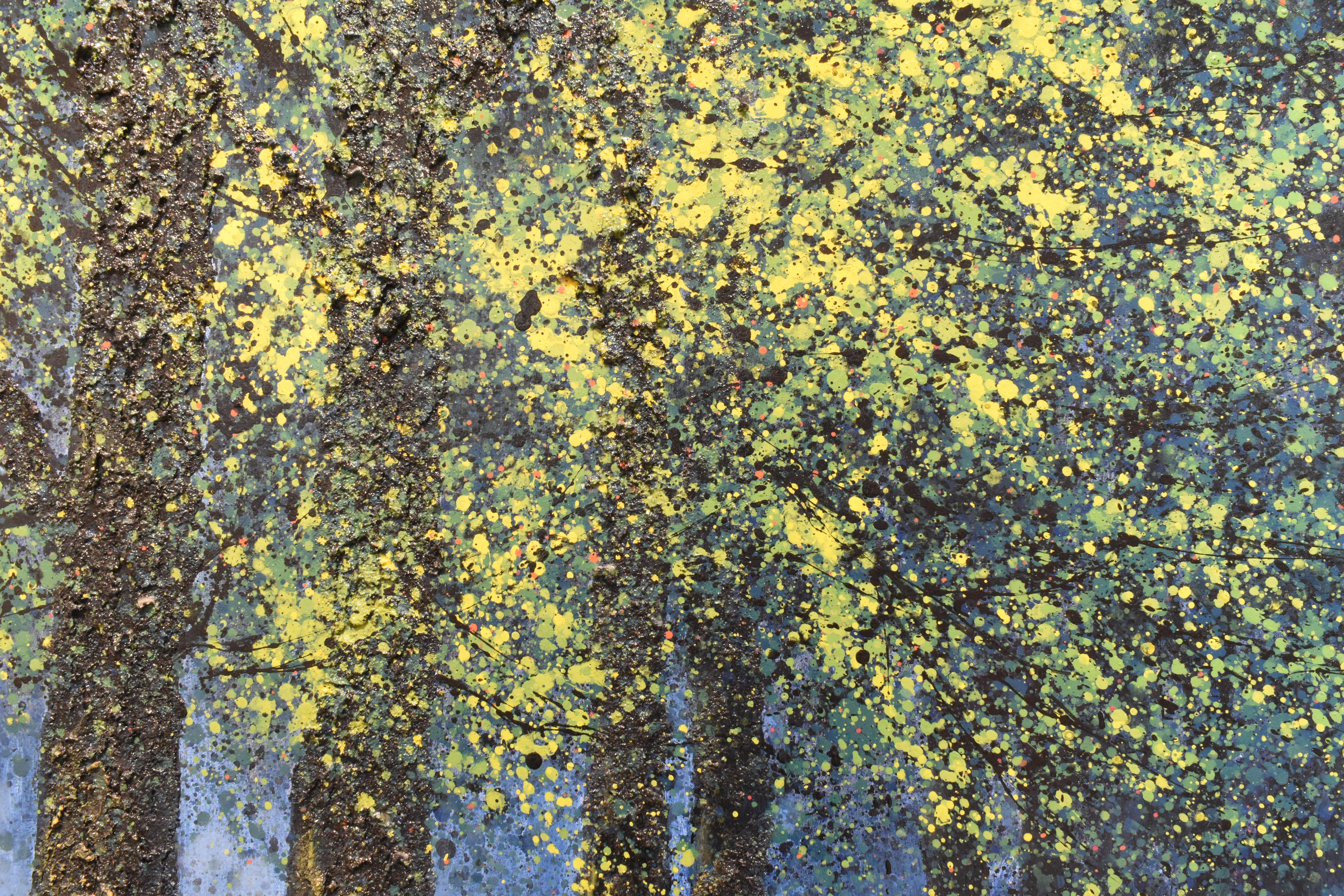 pointillism forest