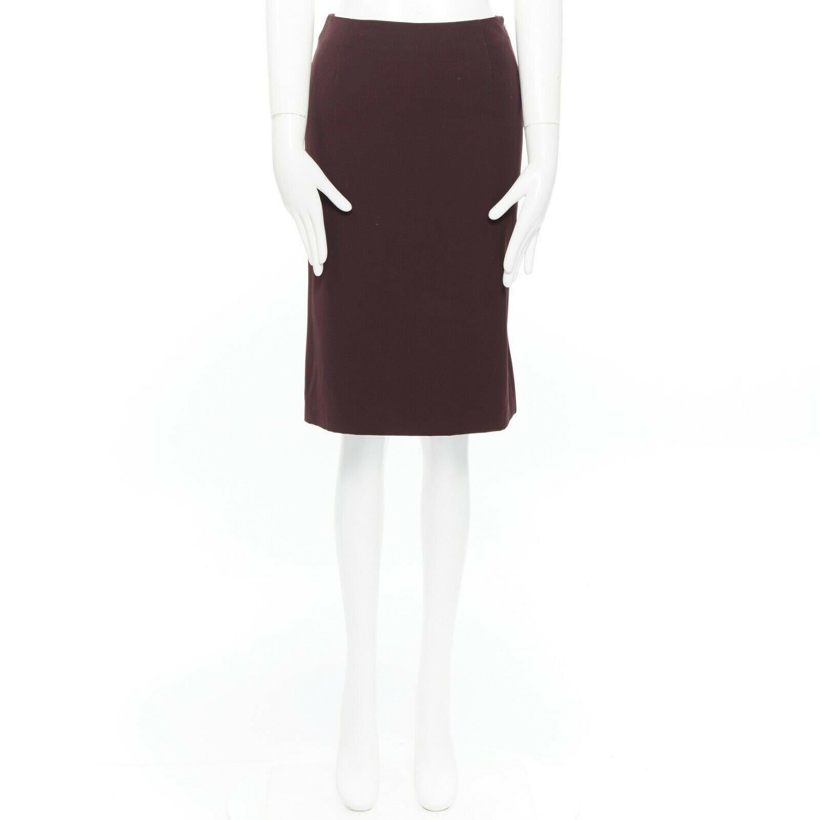narciso rodriguez wool blend skirt