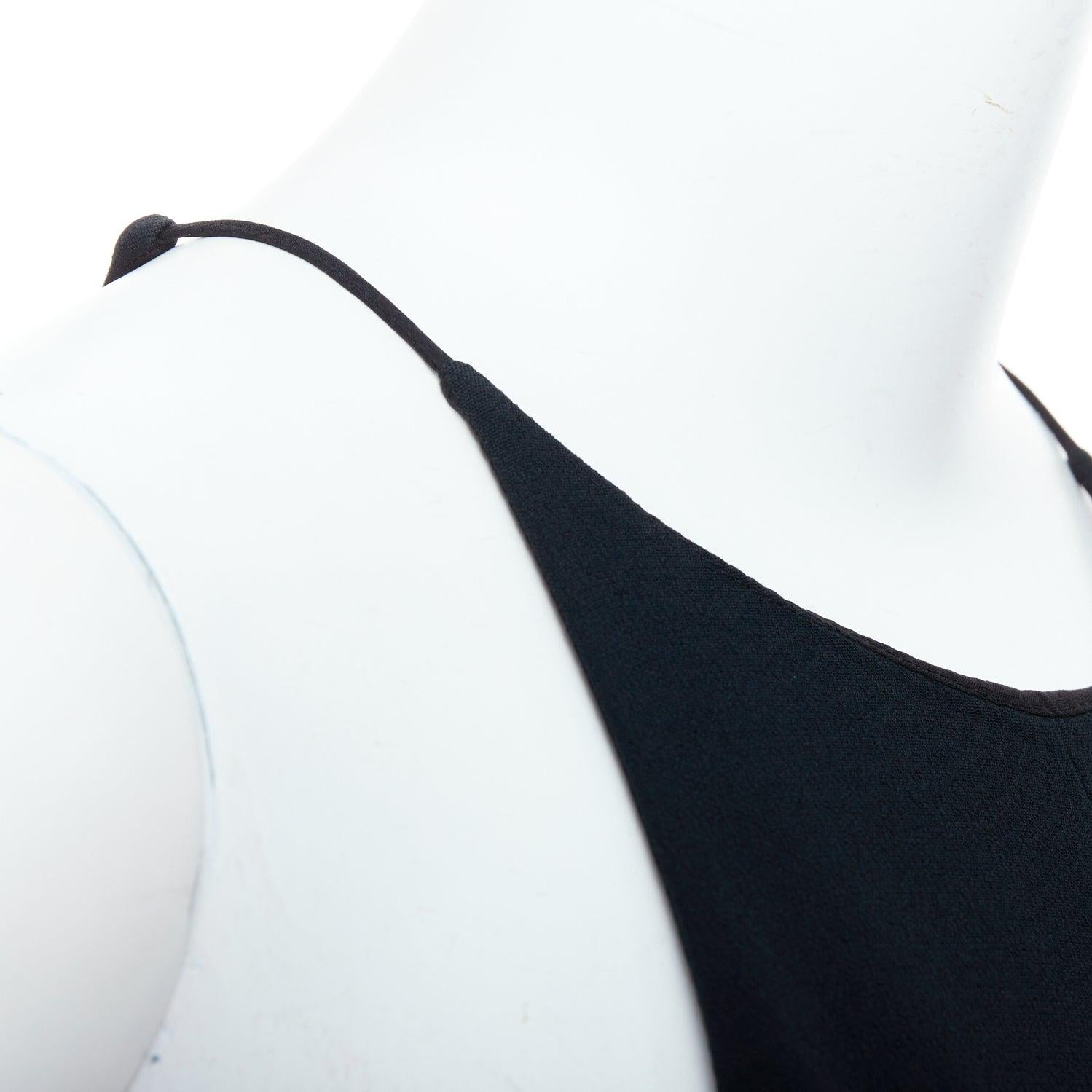 NARCISO RODRIGUEZ black side cut out halter neck wide jumpsuit IT38 XS For Sale 2