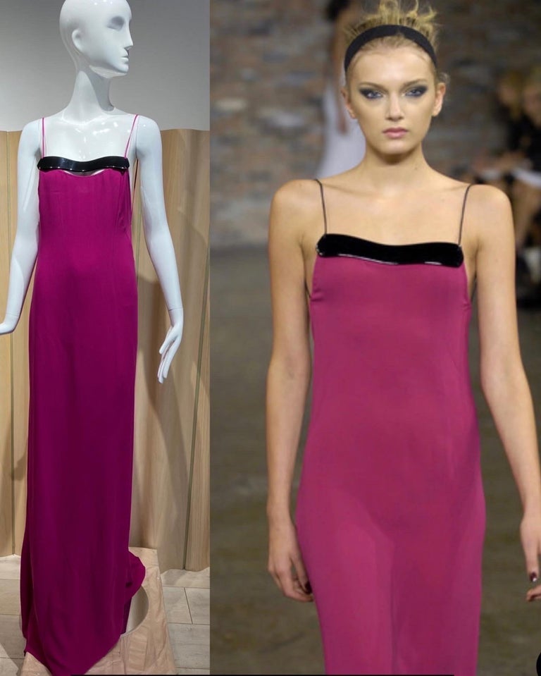 Narciso Rodriguez Magenta Runway Gown  For Sale 1