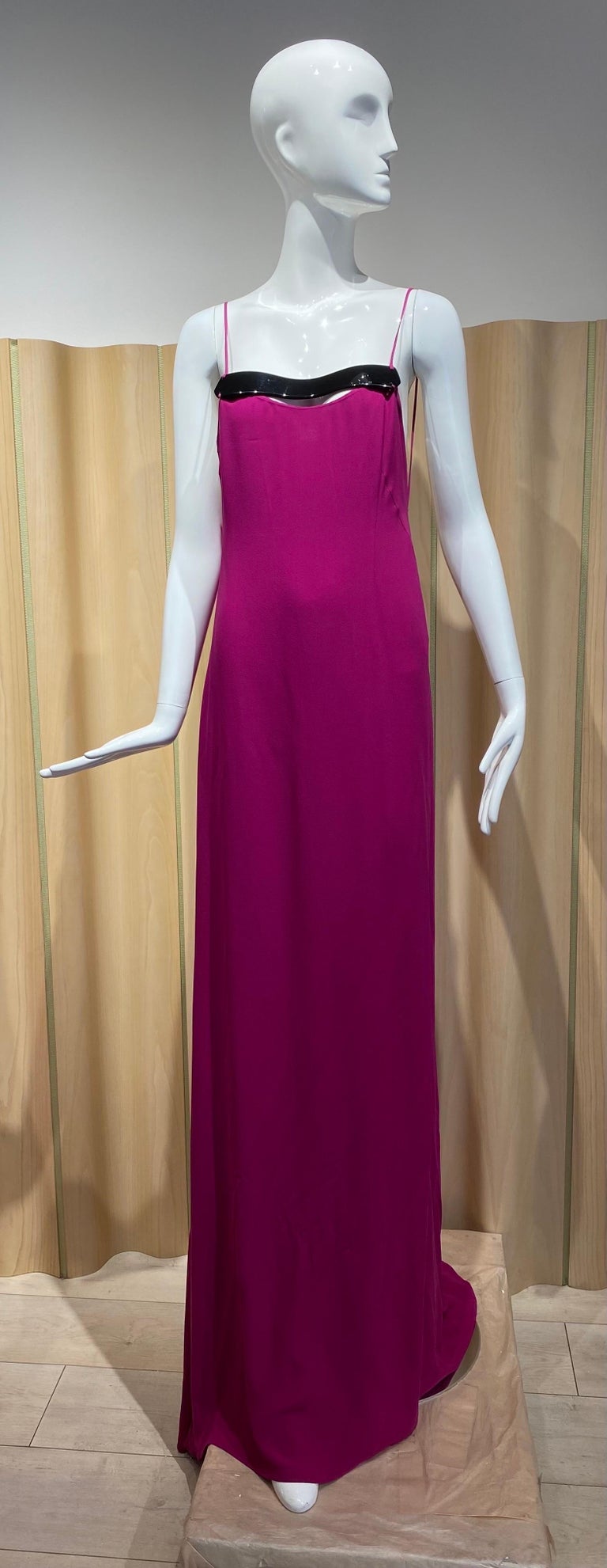 Narciso Rodriguez Magenta Runway Gown  For Sale 2
