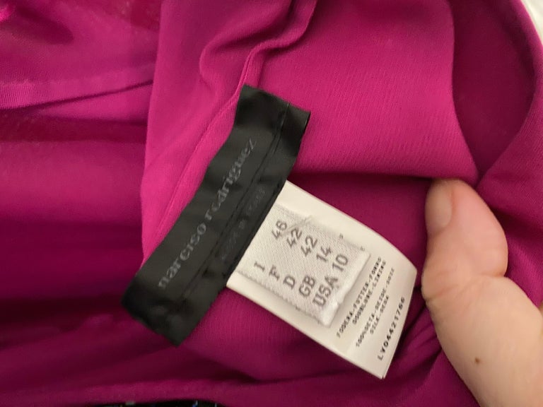 Narciso Rodriguez Magenta Runway Gown  For Sale 3