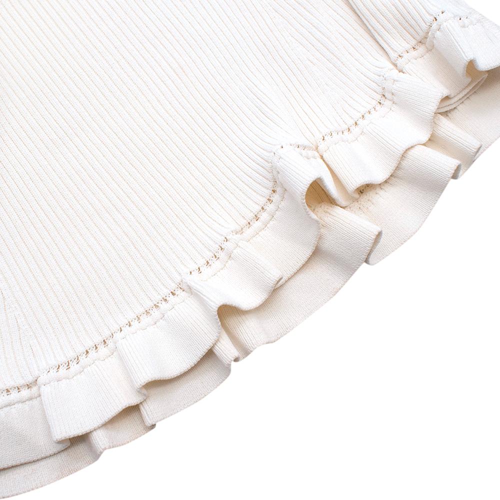 Narciso Rodriguez Paneled ribbed-knit midi dress - Size US 6 For Sale 1