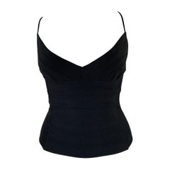 NARCISO RODRIGUEZ Size L Black Dress Top